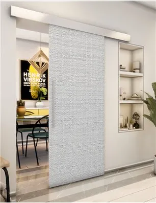 Holzschiebetür Eco-Line - Weiss 3D Model 1016