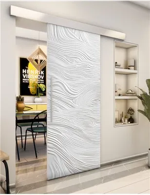 Holzschiebetür Eco-Line - Weiss 3D Model 1023