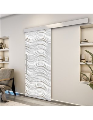 Holzschiebetür Eco-Line - Weiss 3D  Model 1026