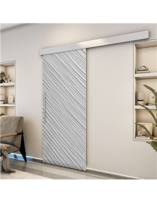 Holzschiebetür Eco-Line - Weiss 3D  Model 1040