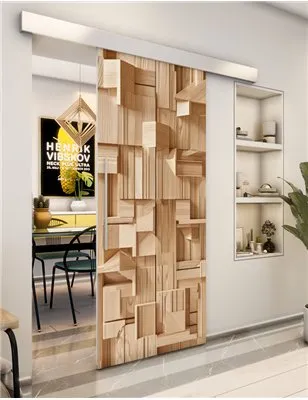 Holzschiebetür Eco-Line - Holzkunst Model 1001