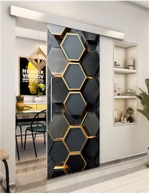 Holzschiebetür Eco-Line - Geometrie Model 1026