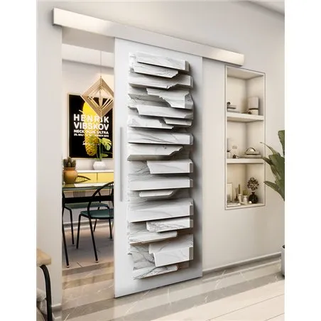 Holzschiebetür Eco-Line - Beton und Stein Model 1010