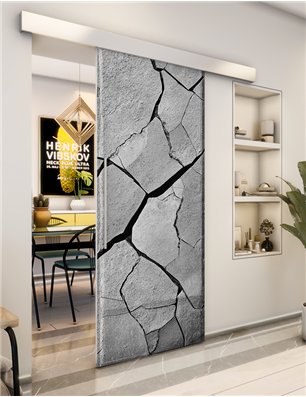 Holzschiebetür Eco-Line - Beton und Stein  Model 1030