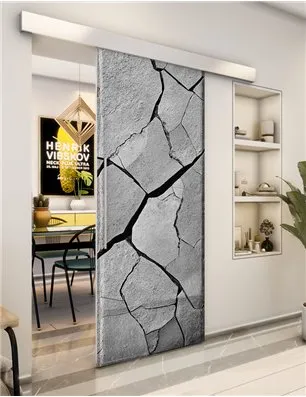 Holzschiebetür Eco-Line - Beton und Stein Model 1030