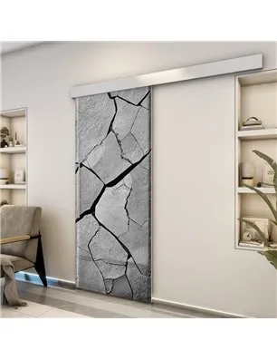 Holzschiebetür Eco-Line - Beton und Stein Model 1030