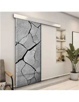 Holzschiebetür Eco-Line - Beton und Stein Model 1030