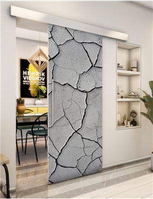 Holzschiebetür Eco-Line - Beton und Stein  Model 1032