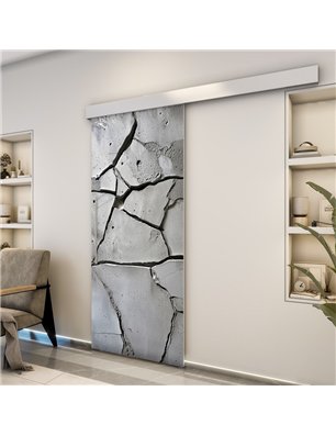 Holzschiebetür Eco-Line - Beton und Stein  Model 1041
