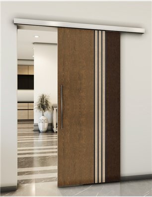 Holzschiebetür Slim-Line - Holz-Mix  Model 1028
