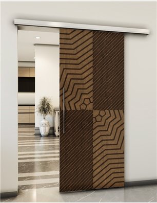 Holzschiebetür Slim-Line - Holz-Mix  Model 1050