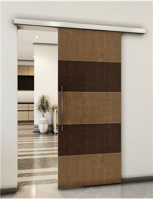 Holzschiebetür Slim-Line - Holz-Mix  Model 1066