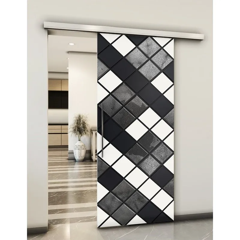 Holzschiebetür Slim-Line - Hell - Dunkel-Mix Model 1025