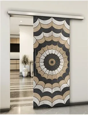 Holzschiebetür Slim-Line - Hell - Dunkel-Mix Model 1077