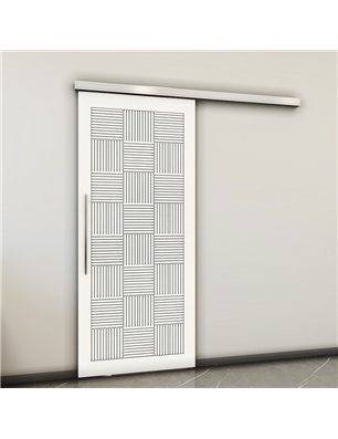 Holzschiebetür Slim-Line - Weiss  Model 1015