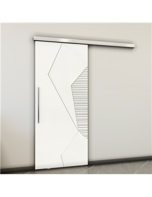 Holzschiebetür Slim-Line - Weiss  Model 1033