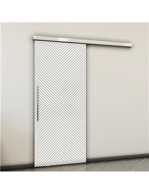 Holzschiebetür Slim-Line - Weiss  Model 1047