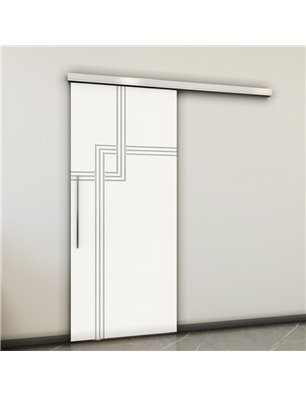 Holzschiebetür Slim-Line - Weiss  Model 1059