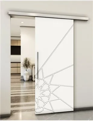 Holzschiebetür Slim-Line - Weiss Model 1068