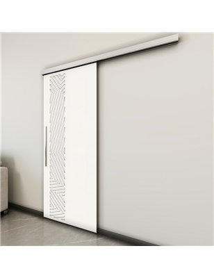 Holzschiebetür Slim-Line - Weiss  Model 1070