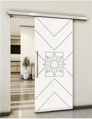 Holzschiebetür Slim-Line - Weiss Model 1082