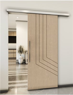 Holzschiebetür Slim-Line - Eiche  Model 1073