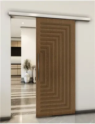 Holzschiebetür Slim-Line - Nussbaum Model 1001