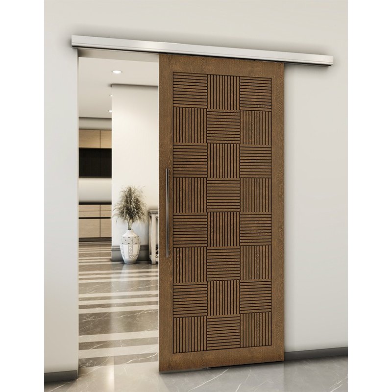 Holzschiebetür Slim-Line - Nussbaum Model 1015 Holzschiebetür Slim-Line - Nussbaum Model 1015