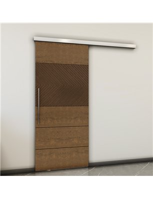 Holzschiebetür Slim-Line - Nussbaum  Model 1020