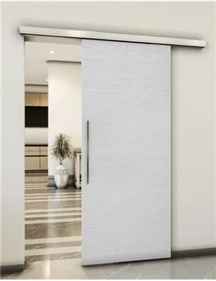 Holzschiebetür Slim-Line - Weiss 3D Model 1001