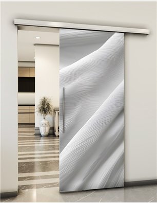 Holzschiebetür Slim-Line - Weiss 3D  Model 1021