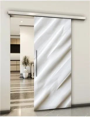 Holzschiebetür Slim-Line - Weiss 3D Model 1034