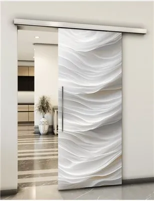 Holzschiebetür Slim-Line - Weiss 3D Model 1036