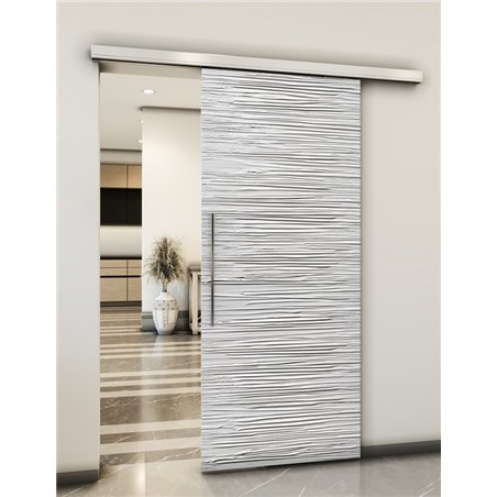 Holzschiebetür Slim-Line - Weiss 3D  Model 1044