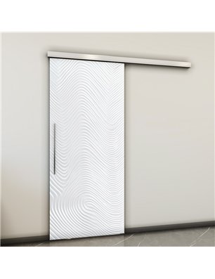 Holzschiebetür Slim-Line - Weiss 3D  Model 1045