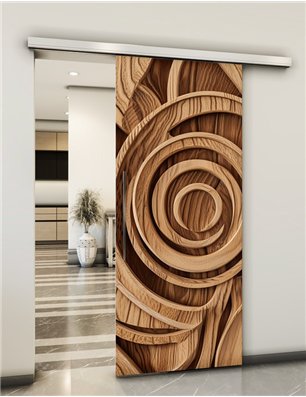 Holzschiebetür Slim-Line - Holzkunst  Model 1004