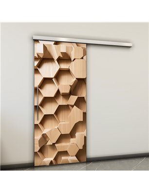 Holzschiebetür Slim-Line - Holzkunst  Model 1017
