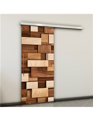 Holzschiebetür Slim-Line - Holzkunst  Model 1071