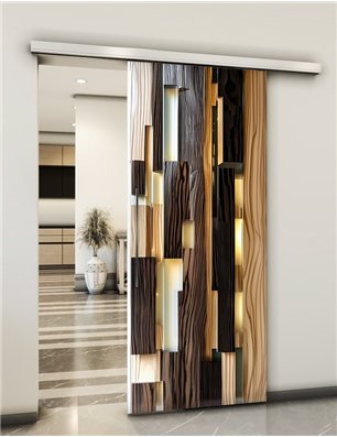 Holzschiebetür Slim-Line - Holzkunst  Model 1097