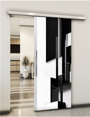 Holzschiebetür Slim-Line - Geometrie  Model 1028