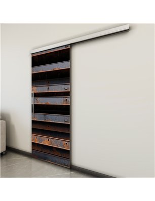 Holzschiebetür Slim-Line - Industrie  Model 1027