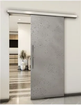 Holzschiebetür Slim-Line - Beton und Stein Model 1033