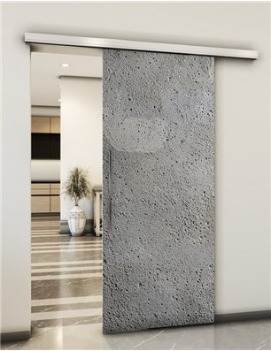 Holzschiebetür Slim-Line - Beton und Stein  Model 1056