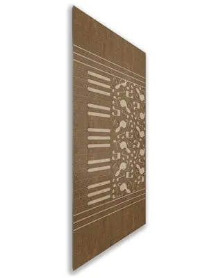 Holzschiebetür Nur Türblatt - Holz-Mix Model 1061