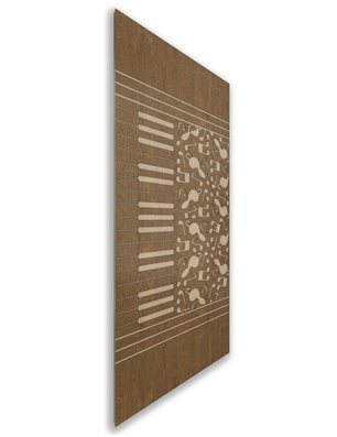 Holzschiebetür Nur Türblatt - Holz-Mix  Model 1061