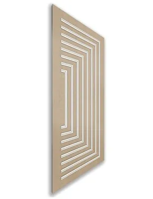 Holzschiebetür Nur Türblatt - Eiche und Weiss Model 1001