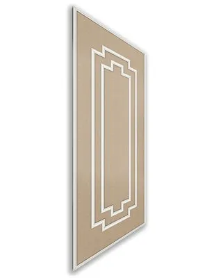 Holzschiebetür Nur Türblatt - Eiche und Weiss Model 1003