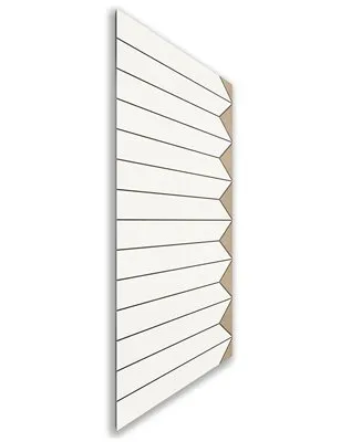 Holzschiebetür Nur Türblatt - Eiche und Weiss Model 1007