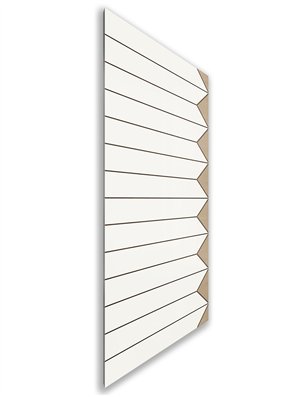 Holzschiebetür Nur Türblatt - Eiche und Weiss  Model 1007