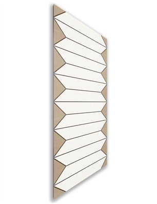 Holzschiebetür Nur Türblatt - Eiche und Weiss  Model 1008